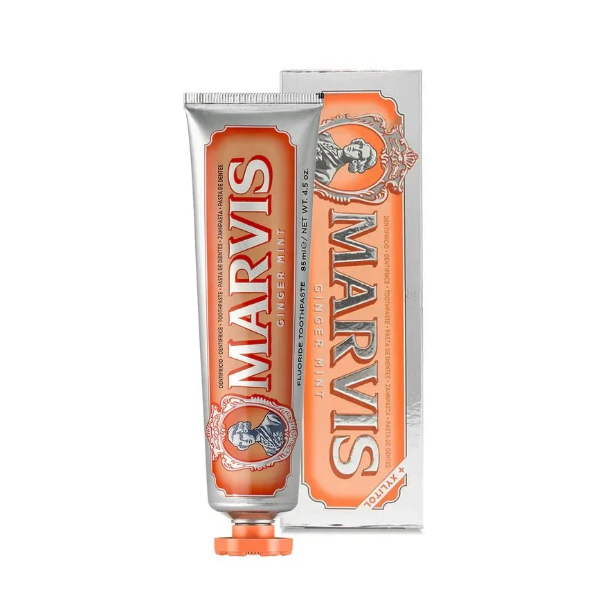 🪥 Marvis Ginger Mint Toothpaste – Premium Italian Toothpaste, 85ml