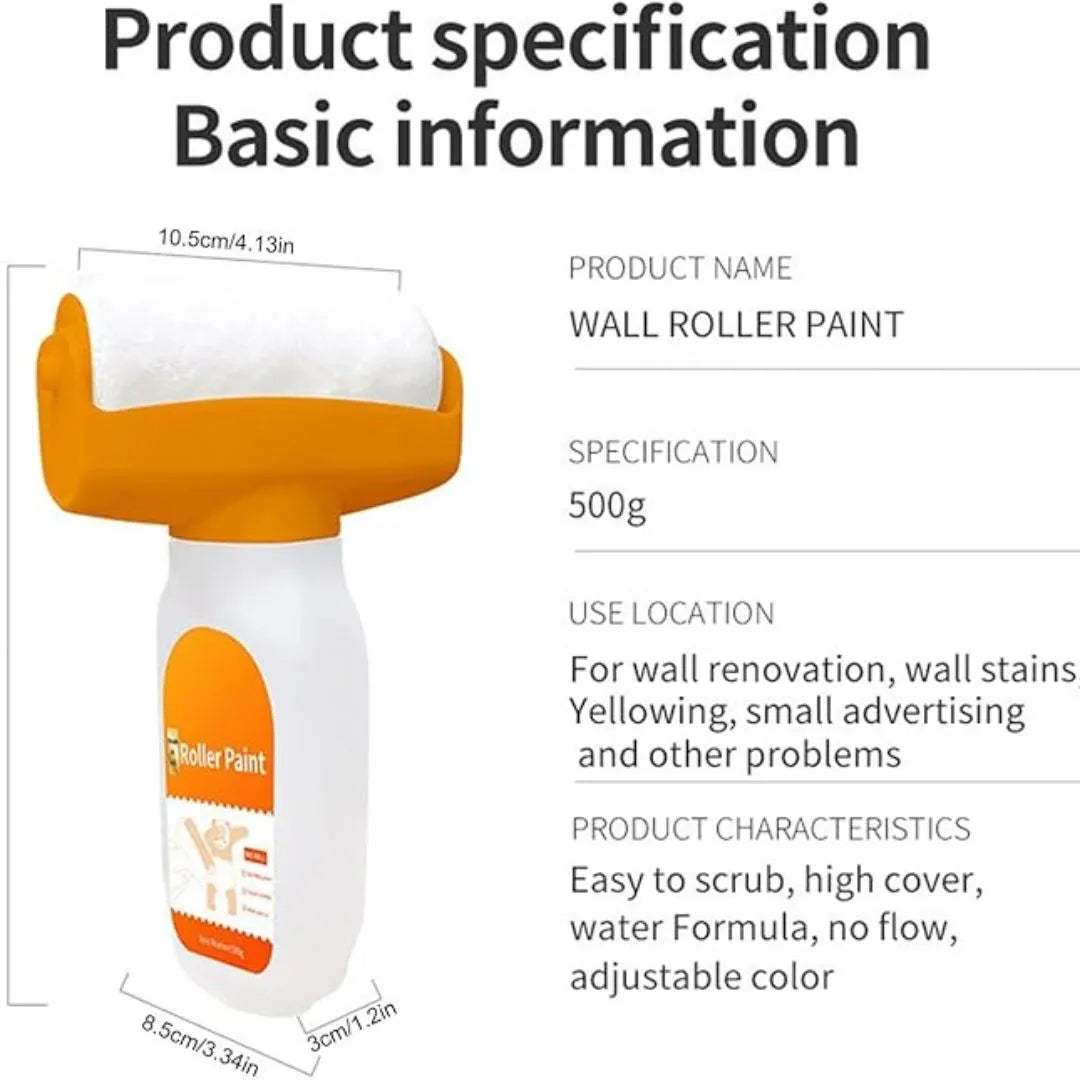 🎨🛠️ 2-in-1 Wall Repair Roller Brush – Quick Fix Paint Tool