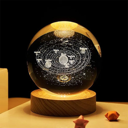 3D Crystal Planet Night Light Ball