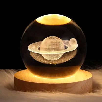 3D Crystal Planet Night Light Ball