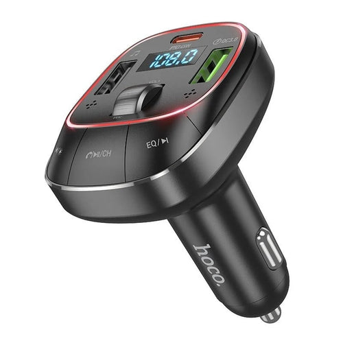 Hoco E76 Product Title  🚗 Hoco E76 Bluetooth FM Transmitter – 48W Fast Car Charger with Dual USB