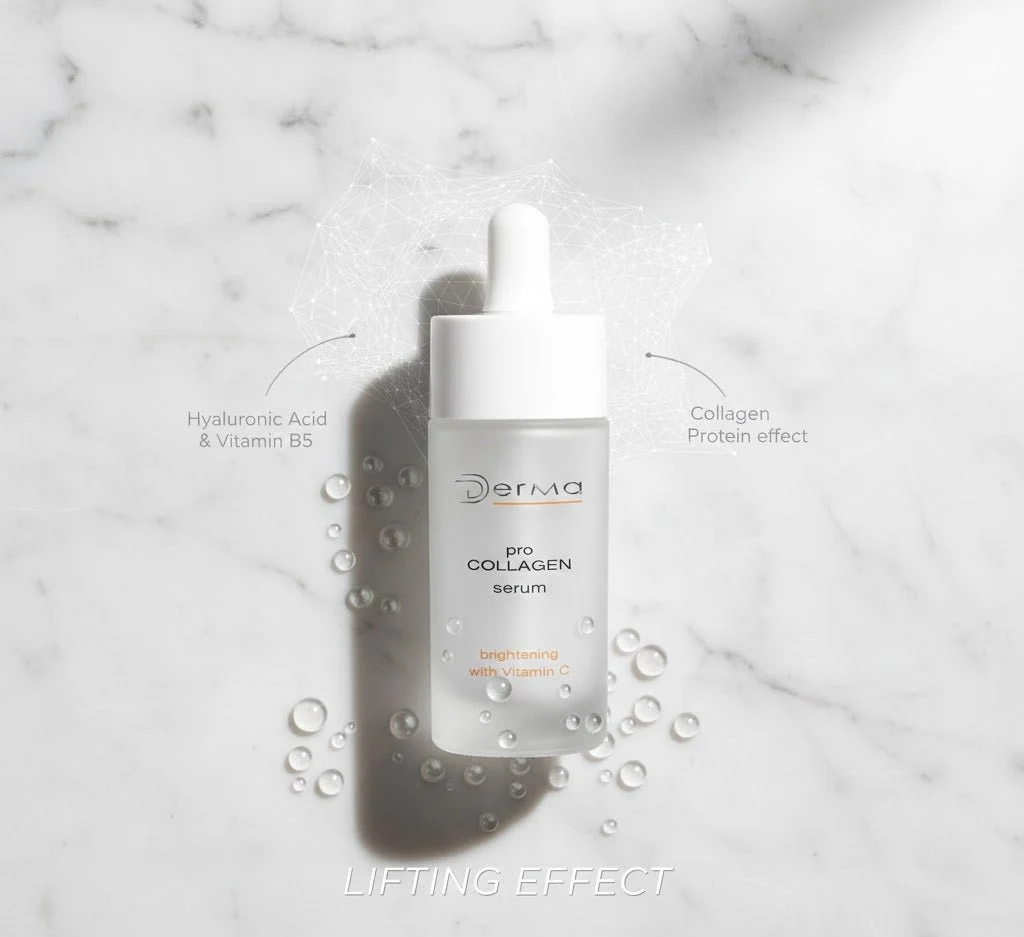 ✨ Derma Pro Collagen Lifting Effect Serum – Hyaluronic Acid & Vitamin B5, 30ml