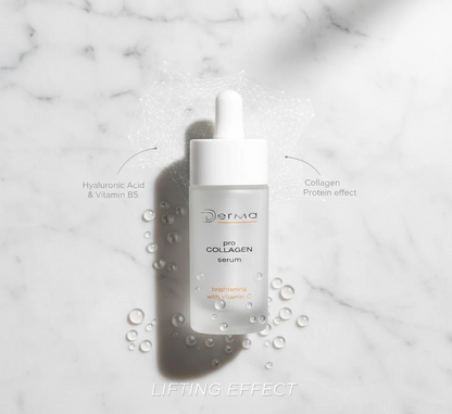 ✨ Derma Pro Collagen Lifting Effect Serum – Hyaluronic Acid & Vitamin B5, 30ml