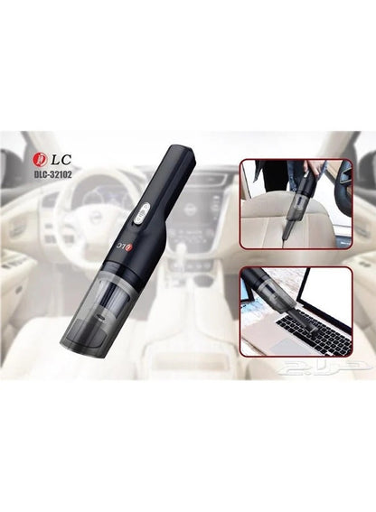 🚗 DLC-32102 Portable Car Vacuum Cleaner – Cordless Rechargeable Mini Vacuum with 1800mAh Battery