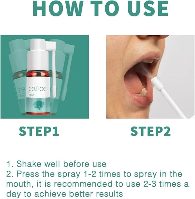 🌿 Eelhoe Mouth Relief Spray – Herbal Oral Care Spray for Fresh Breath, 25ml