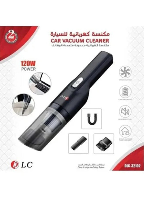 🚗 DLC-32102 Portable Car Vacuum Cleaner – Cordless Rechargeable Mini Vacuum with 1800mAh Battery
