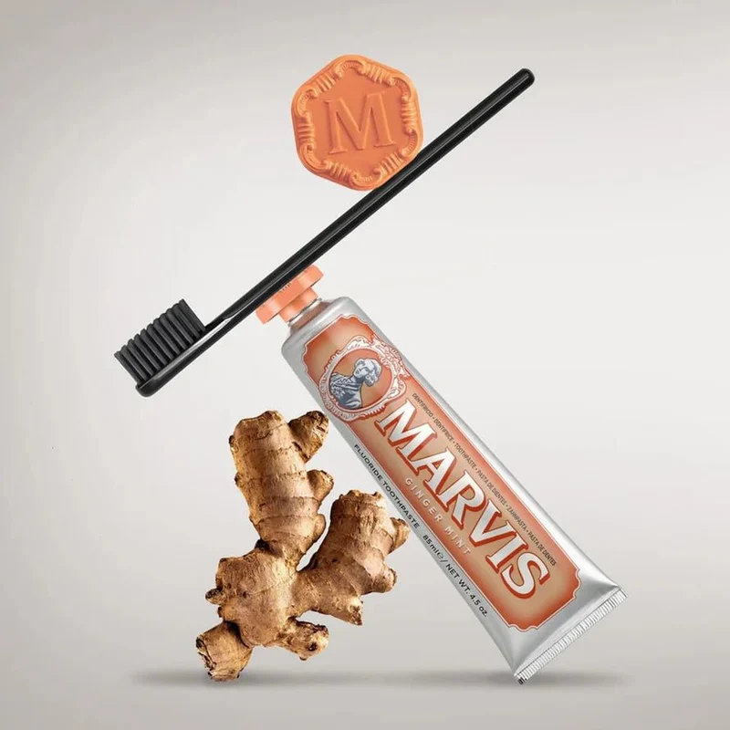 🪥 Marvis Ginger Mint Toothpaste – Premium Italian Toothpaste, 85ml