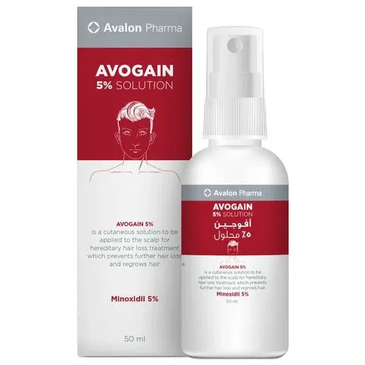 💊 Avalon Pharma Avogain 5% Minoxidil Topical Solution – Hair Regrowth Treatment, 50ml