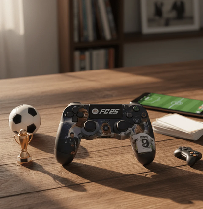 🎮 Limited Edition Wireless Gaming Controller – Game-Themed Design with Vibration Support
