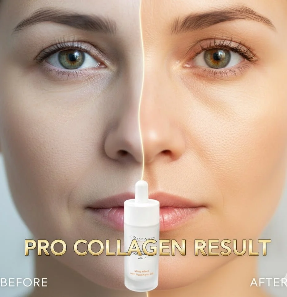 ✨ Derma Pro Collagen Lifting Effect Serum – Hyaluronic Acid & Vitamin B5, 30ml