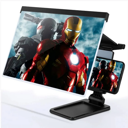 📱 HD Phone Screen Amplifier with Foldable Phone Stand