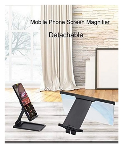 📱 HD Phone Screen Amplifier with Foldable Phone Stand