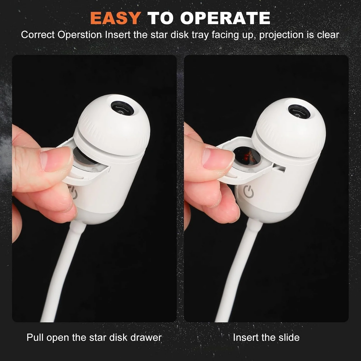 Mini USB Starry Sky Projector Lamp – Ambient Night Light