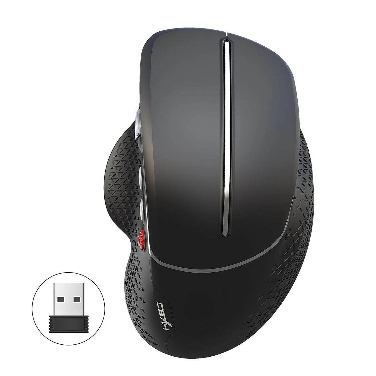🎯 T32 Wireless Vertical Ergonomic Mouse – 6 Buttons, Side Roller & Adjustable DPI