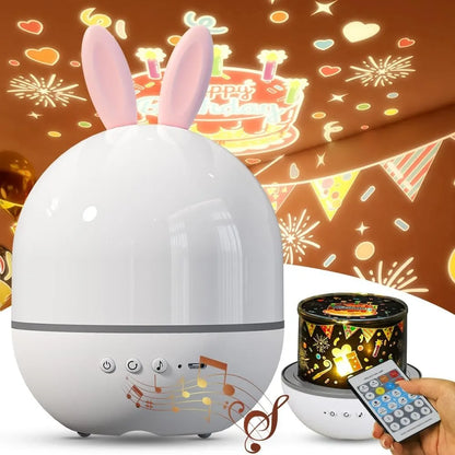 🐇 Rabbit Starry Projector Light 4-in-1 🌌🎵💡