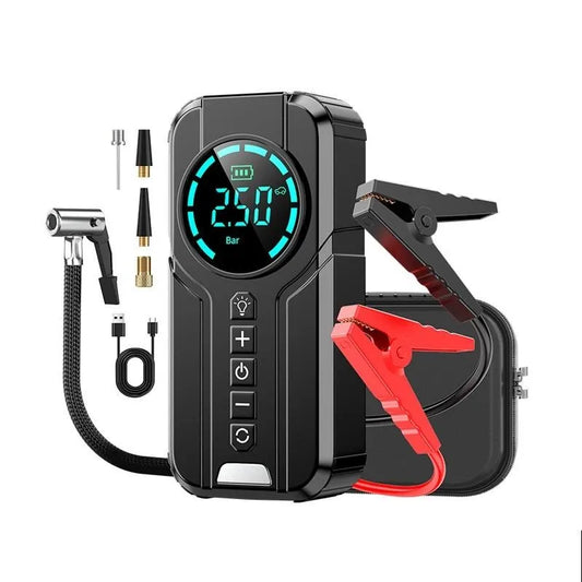 ⚡ DENX Auto Jump Starter 🔋 | 3000A Power Bank + 150 PSI Digital Air Pump 🚗💨