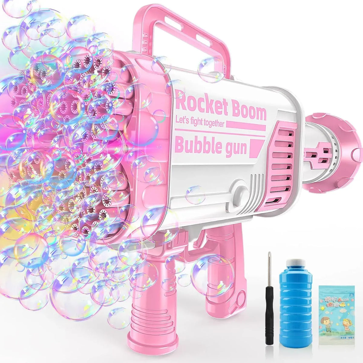 🌈🫧 BUBBLE FUN Bazooka Gun – 6000+ Colorful Bubbles Per Minute 🫧🌈