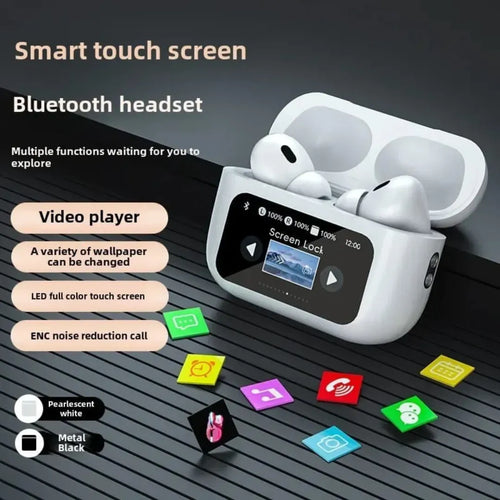 🎧✨ Wireless Bluetooth Earphones with Touch Screen – Smart, Stylish & Powerful! ✨🎧