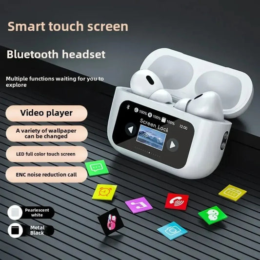 🎧✨ Wireless Bluetooth Earphones with Touch Screen – Smart, Stylish & Powerful! ✨🎧