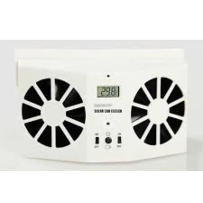 ☀️ Car Solar Fan 💨 | Dual Motor Auto Cooling Vent 🚗🌬️