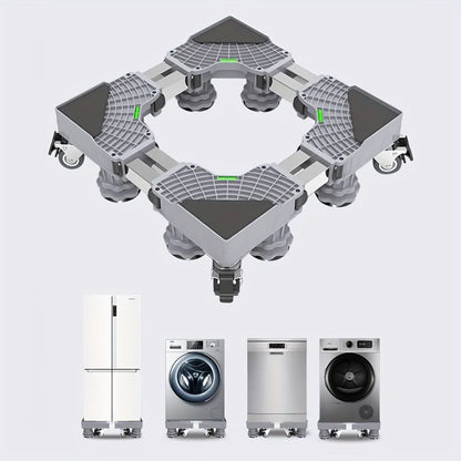 🧊 Adjustable Base for Fridge & Washing Machine | Heavy-Duty Stand with Wheels 🚀
