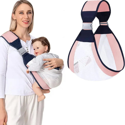 👶💖 Breathable Baby Sling Carrier – All-Season Mesh Baby Carrier 🌬️✨