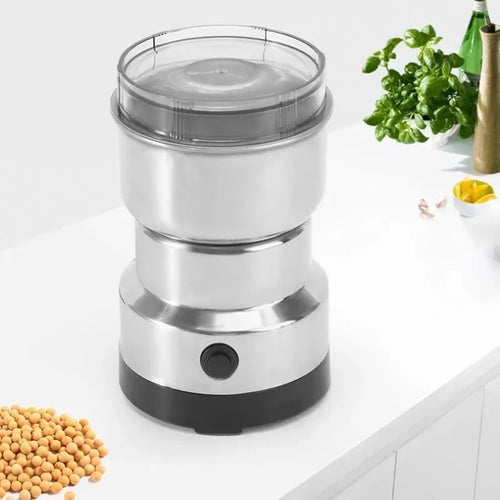 ⚡☕ Mini Electric Grinder – Stainless Steel Coffee & Spice Crusher