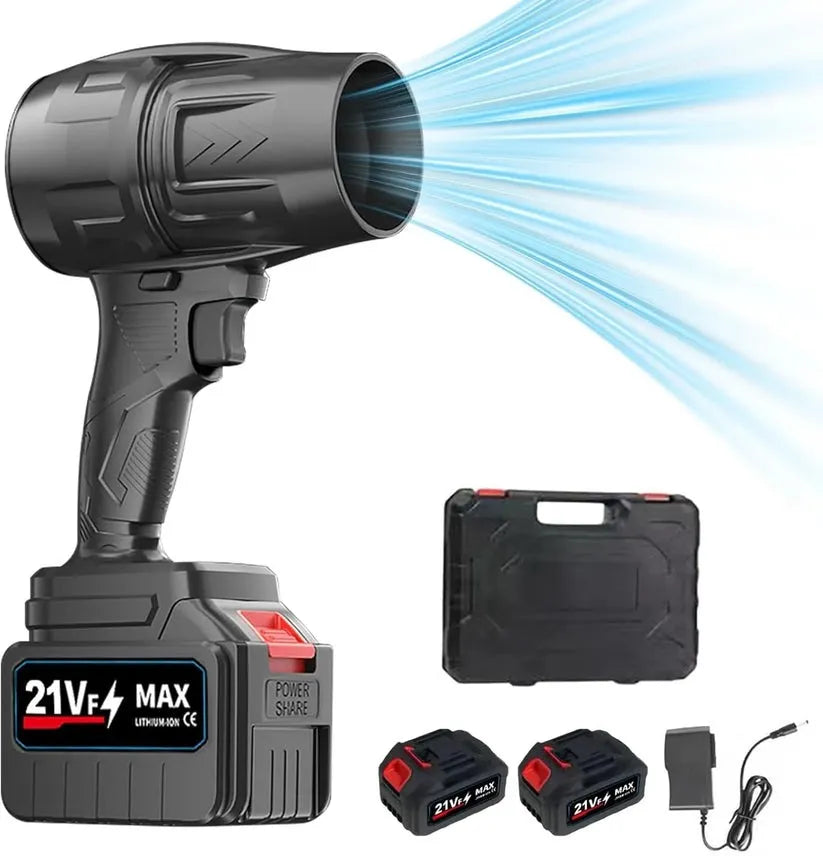 💨 Jet Blower with Charger & 2 Batteries 🔋 | 40,000 RPM Turbo Power 🌪️