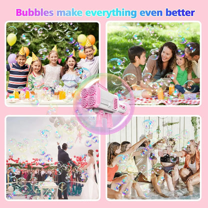 🌈🫧 BUBBLE FUN Bazooka Gun – 6000+ Colorful Bubbles Per Minute 🫧🌈
