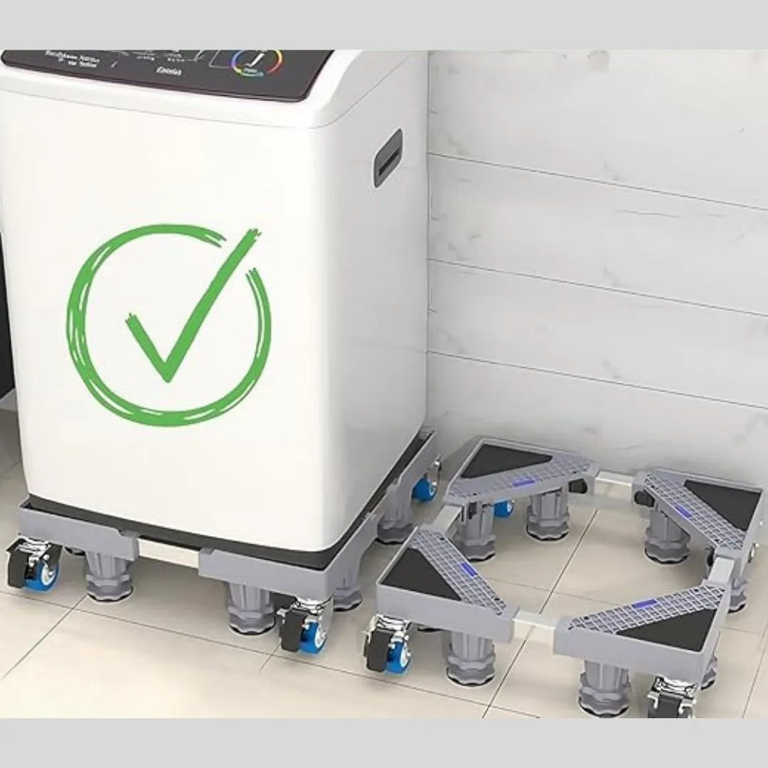 🧊 Adjustable Base for Fridge & Washing Machine | Heavy-Duty Stand with Wheels 🚀