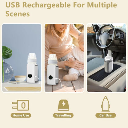🍼🔥 Portable Baby Bottle Warmer – Travel-Friendly Milk Heater 🌟