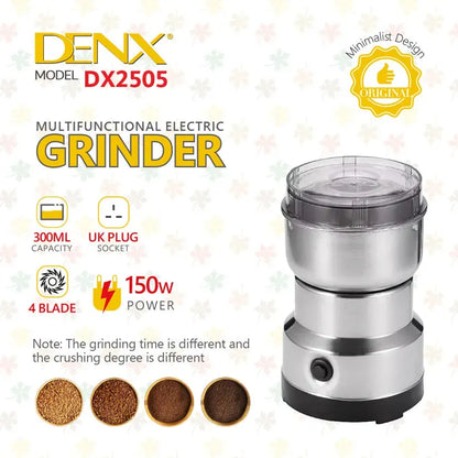 ⚡☕ Mini Electric Grinder – Stainless Steel Coffee & Spice Crusher