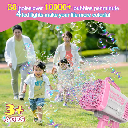 🌈🫧 BUBBLE FUN Bazooka Gun – 6000+ Colorful Bubbles Per Minute 🫧🌈