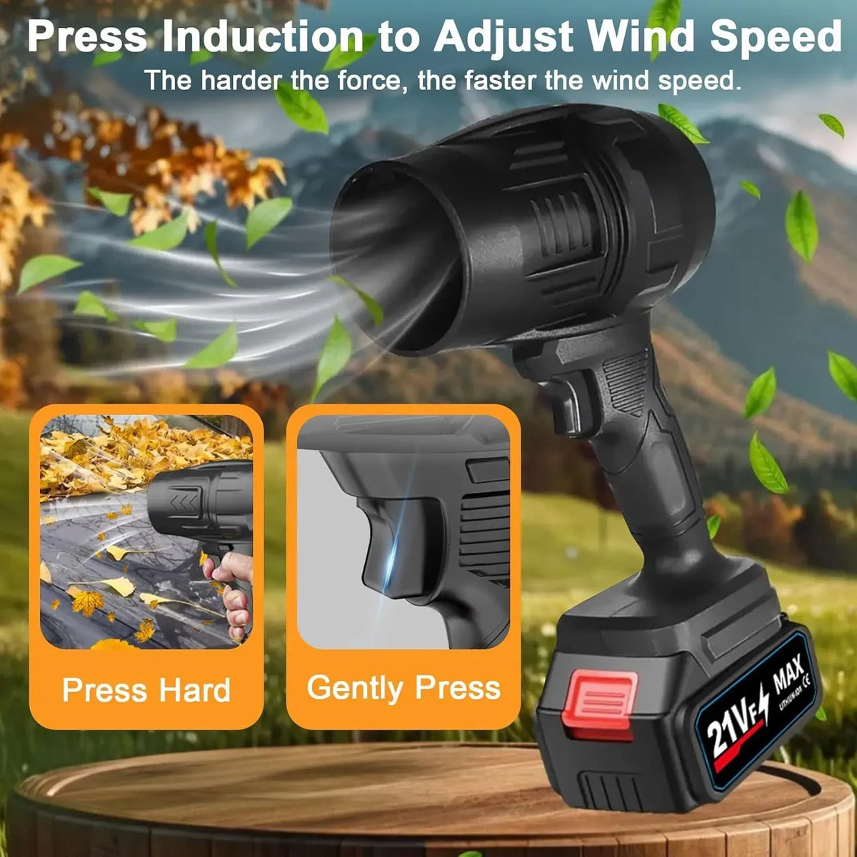 💨 Jet Blower with Charger & 2 Batteries 🔋 | 40,000 RPM Turbo Power 🌪️