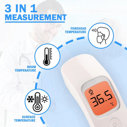🌡️✨ Digital Forehead Thermometer – No-Contact Instant Reading