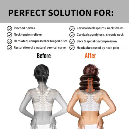 💆‍♂️ Cervical Neck Traction Device | Inflatable Neck Pillow for Pain Relief