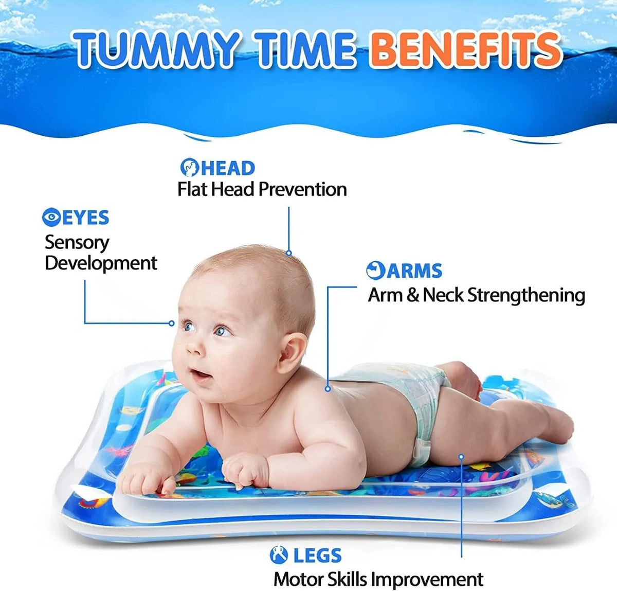 🐠💦 Baby Water Mat – Fun & Safe Splash Play 💦🐠