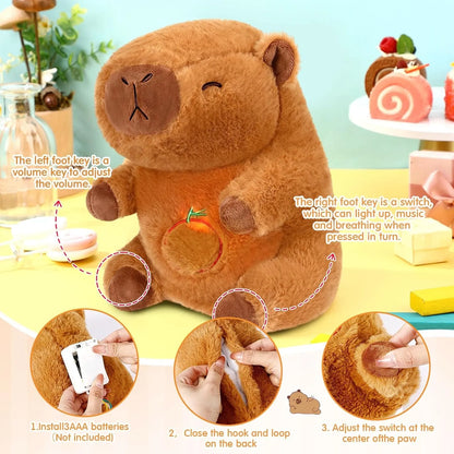🧸💤 Breathing Stuffed Teddy – Sleep & Anxiety Relief Companion 💤🧸