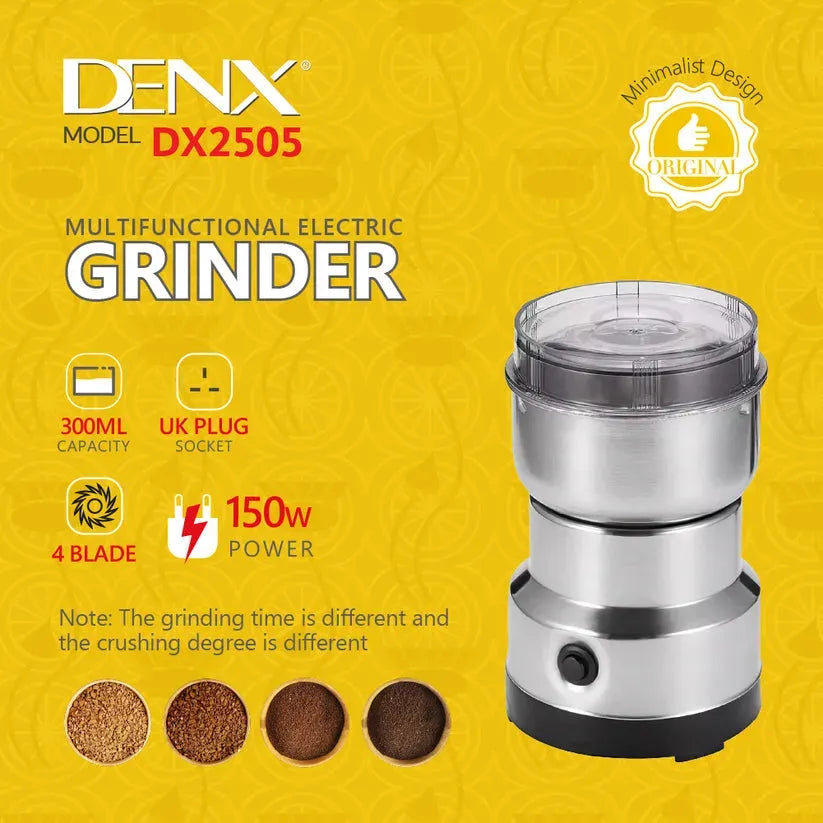 ⚡☕ Mini Electric Grinder – Stainless Steel Coffee & Spice Crusher