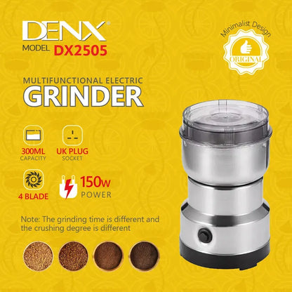 ⚡☕ Mini Electric Grinder – Stainless Steel Coffee & Spice Crusher