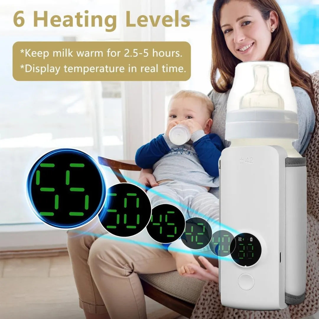 🍼🔥 Portable Baby Bottle Warmer – Travel-Friendly Milk Heater 🌟