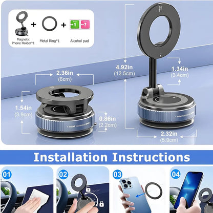 🧲 360° Magnetic Phone Holder 🚗📱
